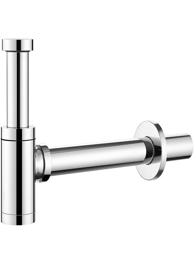 SPAZIO طقم مصيدة زجاجات ثقيلة من الفولاذ المقاوم للصدأ من SPAZIO مع أنبوب تصريف قابل لتعديل الارتفاع للحمام، حوض الغسيل، حوض المطبخ، مطلي بالكروم - Image 1